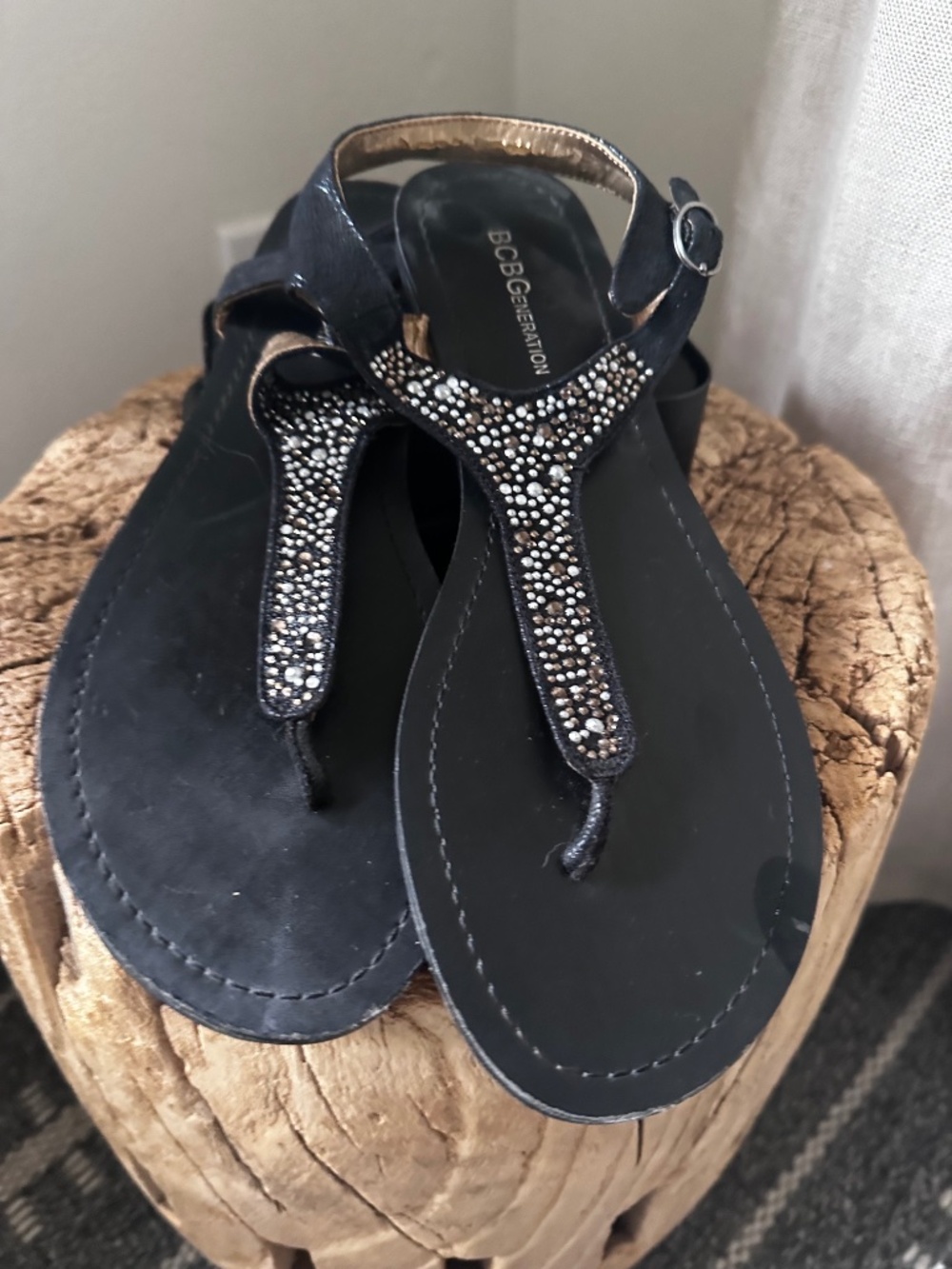 BCBG Jeweled Flats.